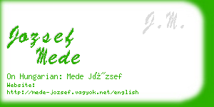 jozsef mede business card